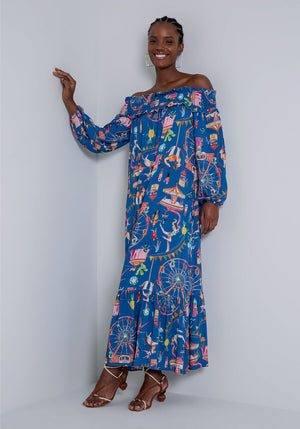 Fun Fair Off The Shoulder Dress