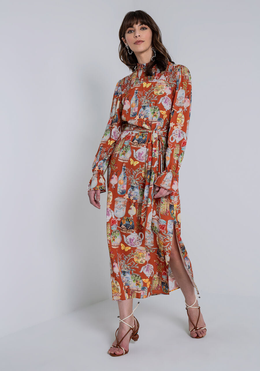 Teapot Dress with high neck