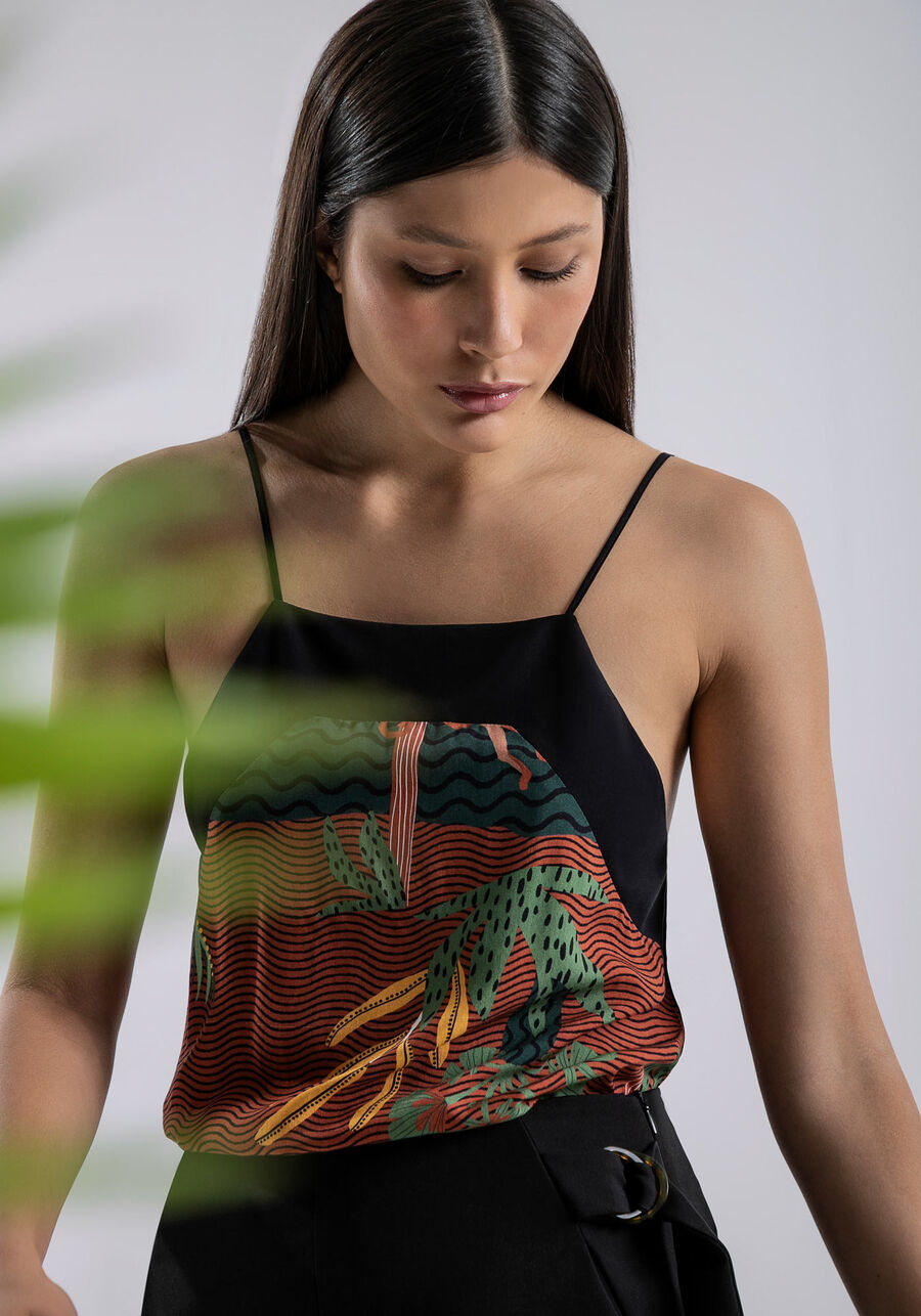 Strappy Cammie Top - Jungle