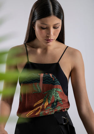 Strappy Cammie Top - Jungle