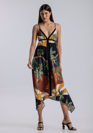 Strap Dress - Jungle