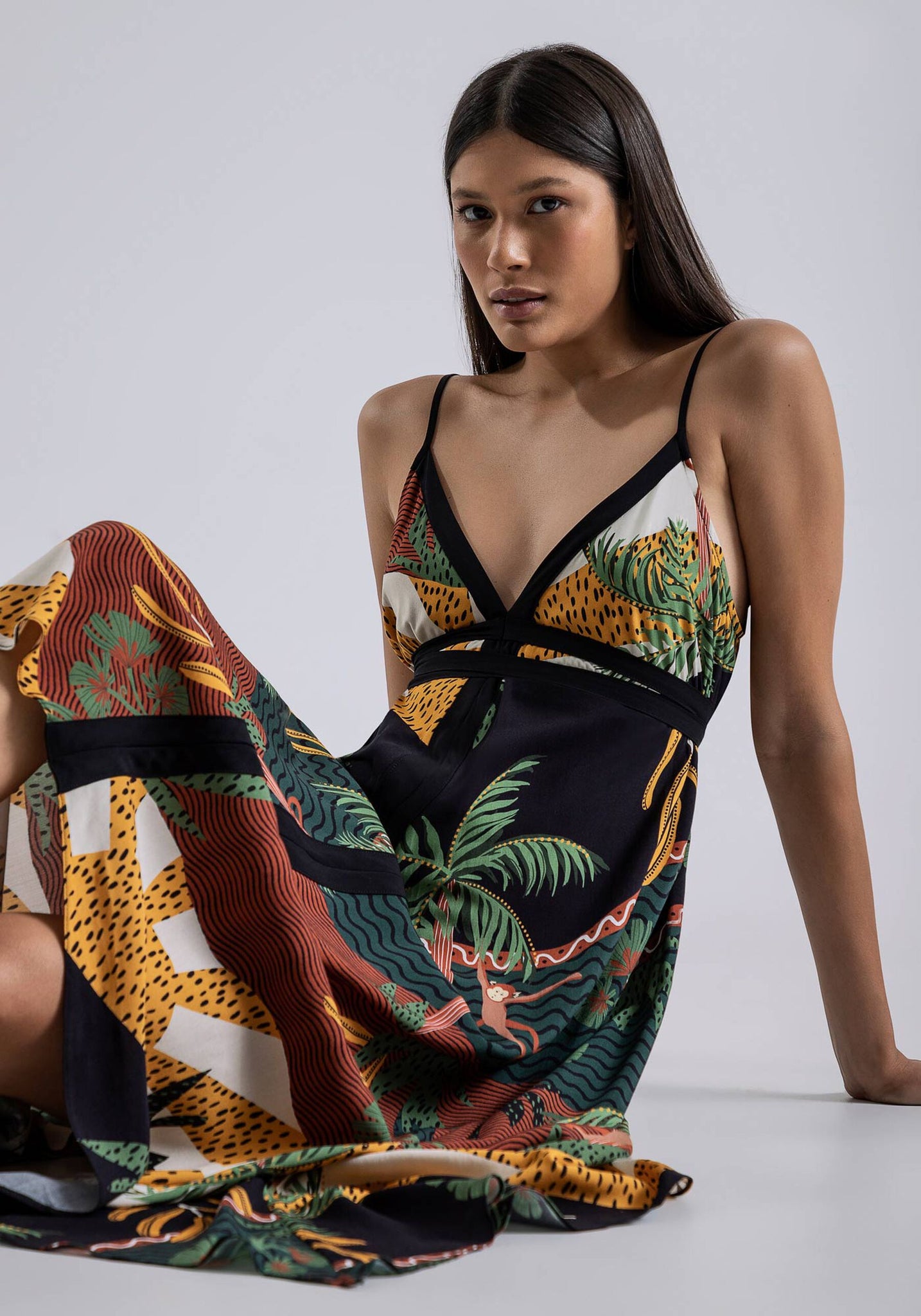 Strap Dress - Jungle