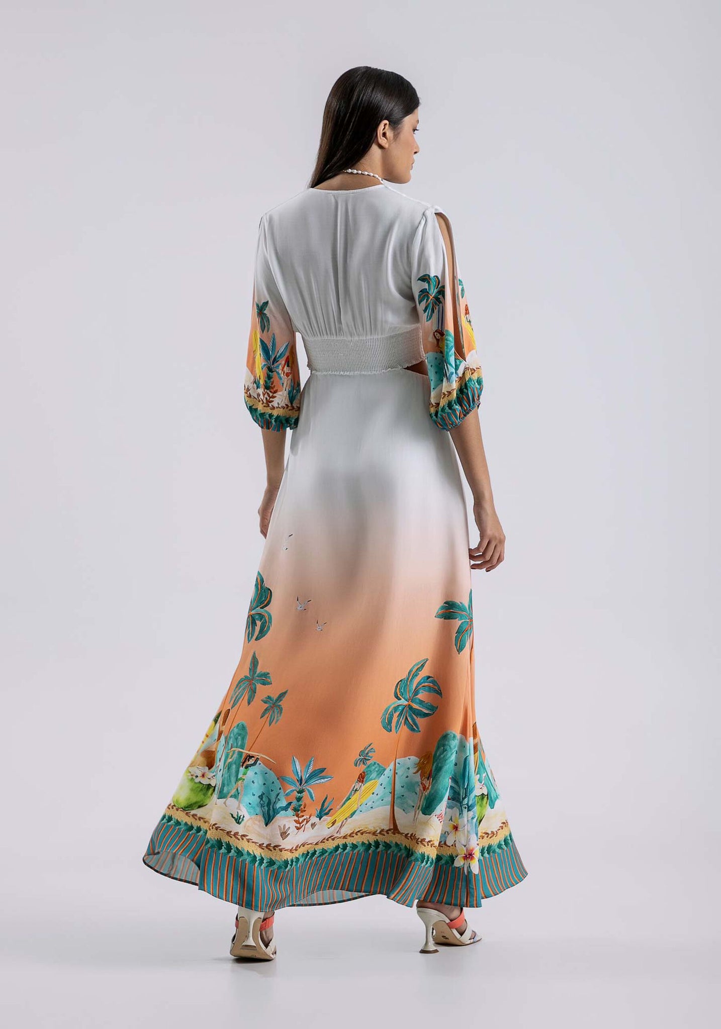 Tropical gown sale